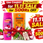 Rachna’s Onion Shampoo & Onion Oil Complete Hair Care Bundle – Herbal Hair Care Combo