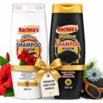 Rachna’s Hibiscus & Black Seeds Premium Hair Care Bundle – Organic Herbal Shampoo Combo